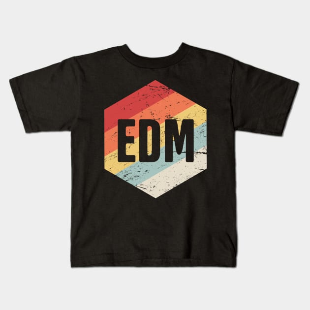 Retro Vintage EDM Icon Kids T-Shirt by MeatMan